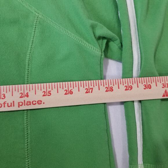 Ulla Popken Sweatshirt 1X Pullover V Neck Green Raglan Sleeve Top - Picture 5 of 7